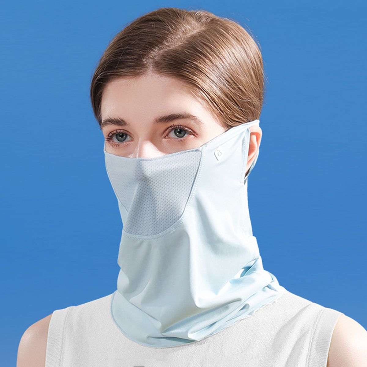 Women Summer Face Cover UV Protction Earloop Neck Gaiter