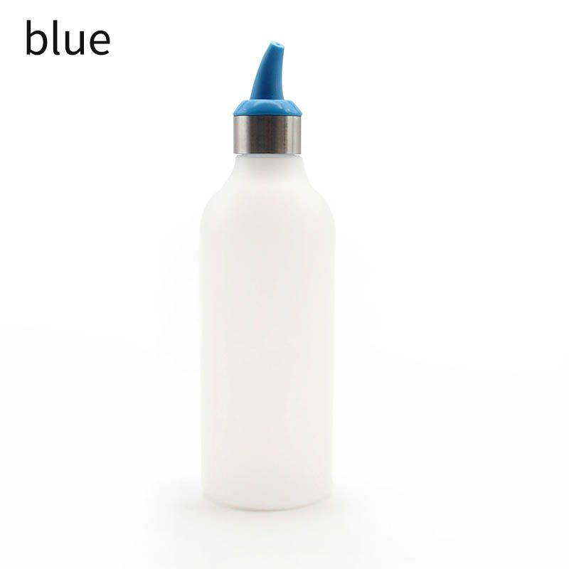 (Blue)Condiment Bottles Dispenser Vinegar Oil Ketchup