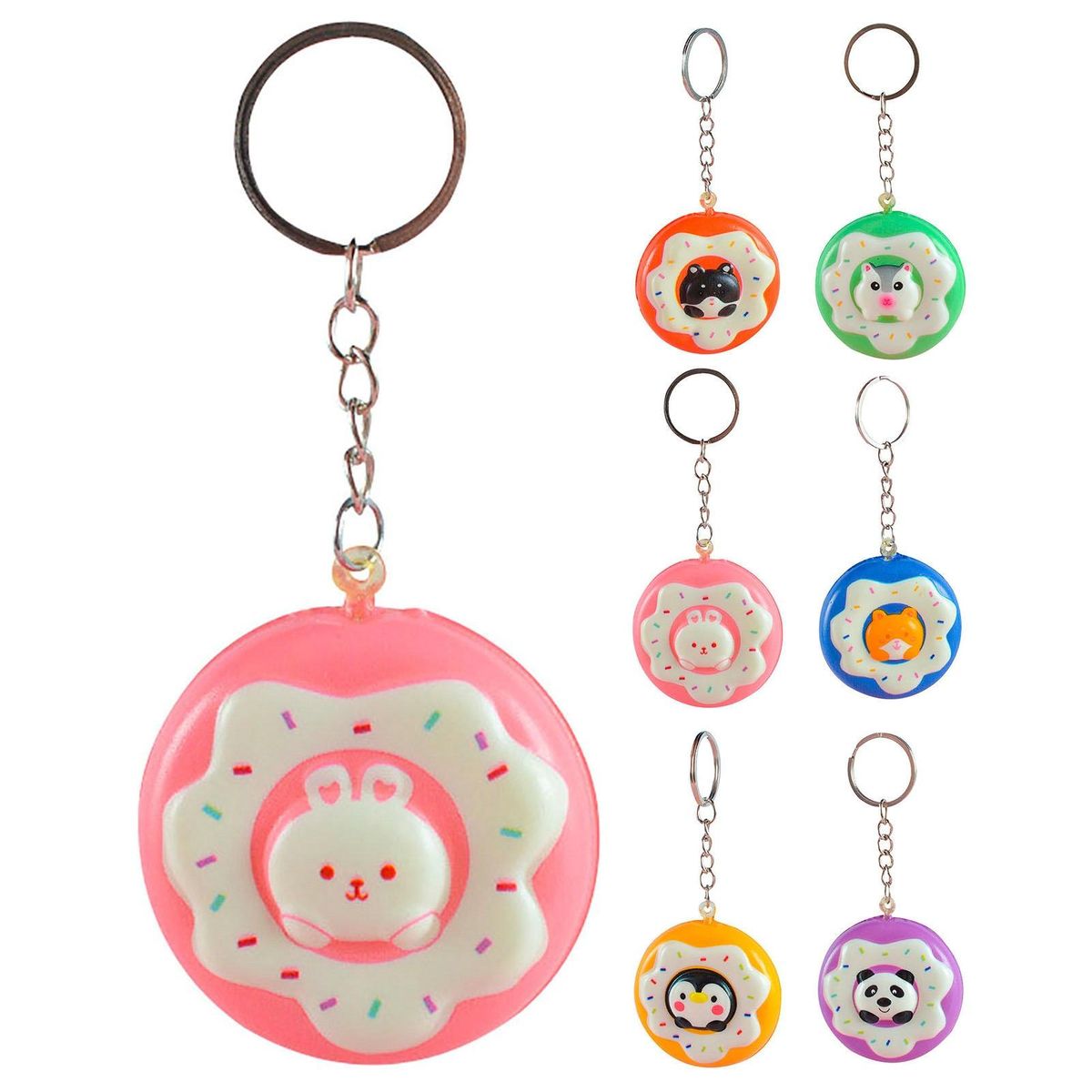 Key Chain Donut Animal Keychain Figurine