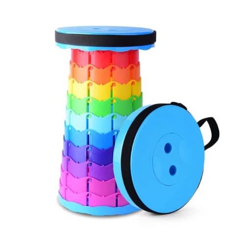 Collapsible Telescopic Outdoor Stool - Multicolor