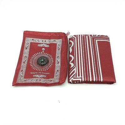 60*100cm Praying Rug Travel Muslim Prayer Mat With Compass