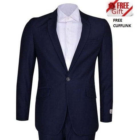 Fashion Men's Cooperate Suit-navy Blue