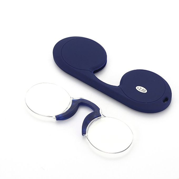 Frameless Presbyopia Gl Es Portable Soft Sili One Nose  Lip Presbyopia Gl Es  Lip Nose Reading Presbyopia Gl Es-Blue-100&deg;