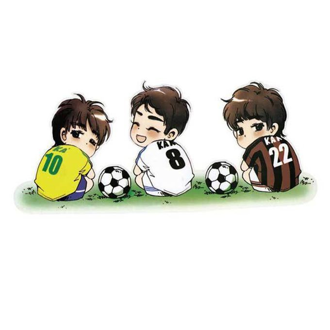 Funny  Artoon  Ar Sti Ker Football Player Pattern Sti Ker Waterproof De Als-multicolor-A23