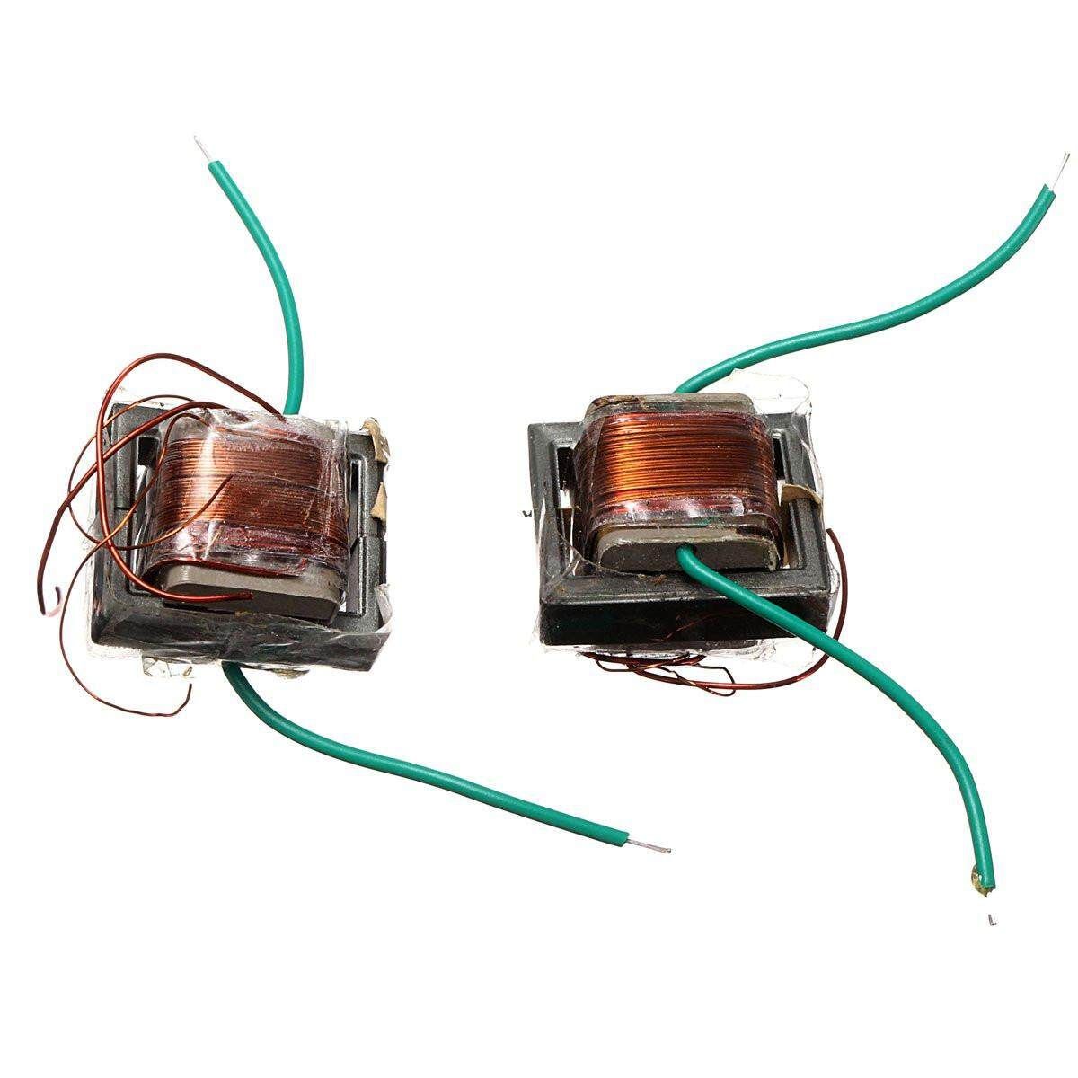 2Pcs 10KV High Frequency High Voltage Transformer Booster Coil Inverter 20x17x15mm