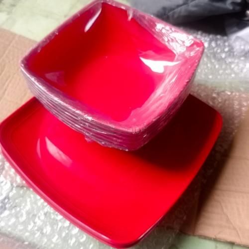 12pcs Unbreakable Cereal Bowl And Breakfast Plate