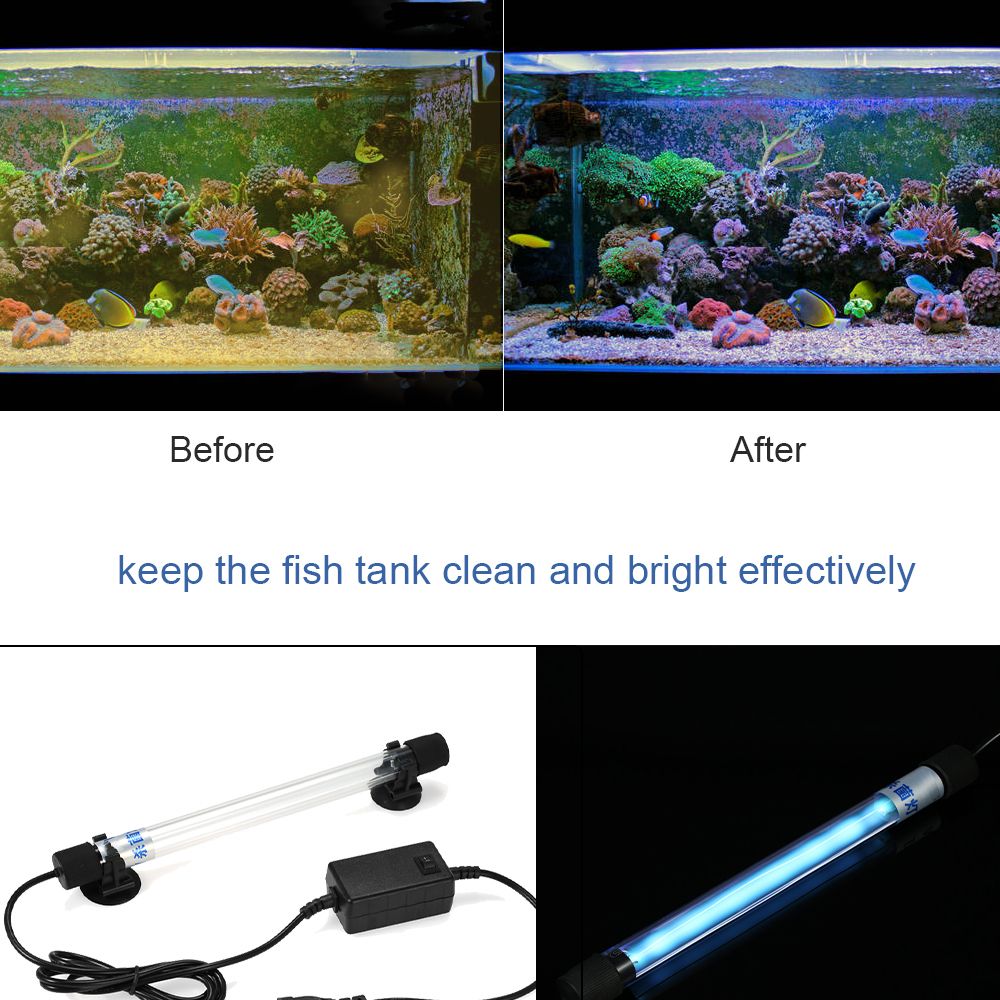 5/7/9/11/13W UV Light Sterilization Lamp For Aquarium Fish