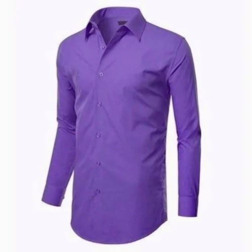 Men's Formal Shirt - Purple