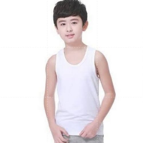 Original Ozlem Children White Cotton Singlets - 6pcs (Boys)