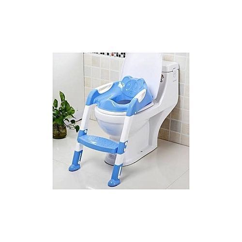 Kid Baby Foldable Toddler Potty Training Toilet Ladder Seat