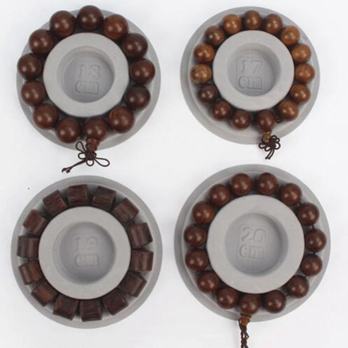 Flocked Bracelet Design Beading Board Jewelry Tray DIY Tool Style 01