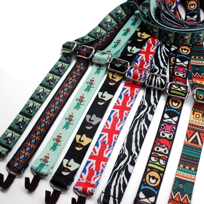 Ethni  Style Guitar Strap Adjustable Ukulele Shoulder Strap Ne K Sling Belt-multicolor-UKS04-A