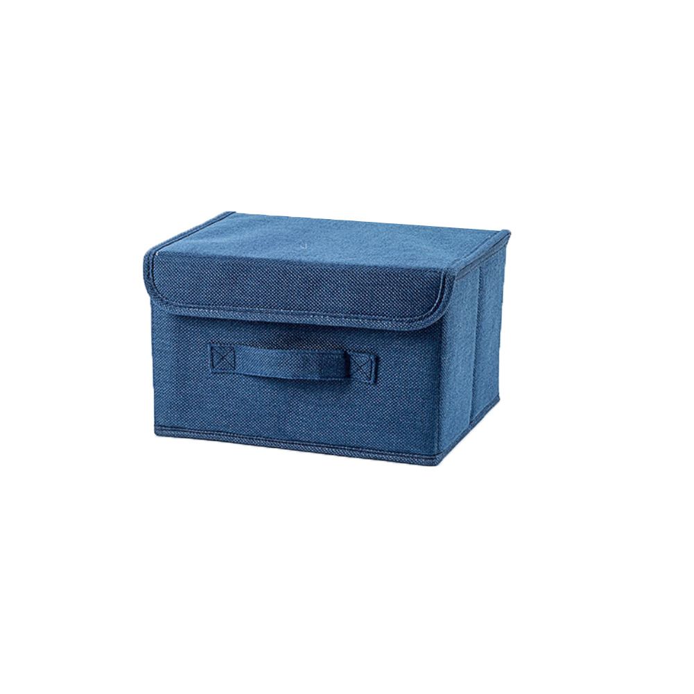 Foldable Clothing Underwear Socks Storage Box-Navy Blue