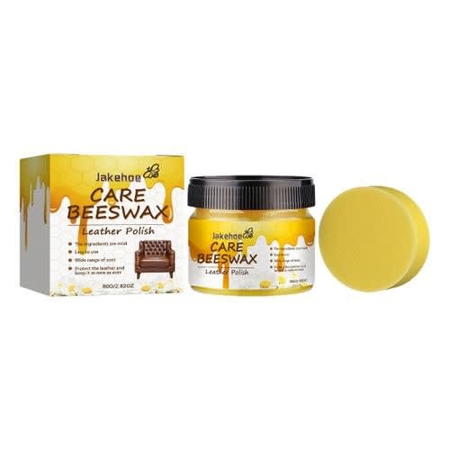 Multipurpose Leather Care Wax Oil Polish Beeswax With Sponge - Leather Repair Polish