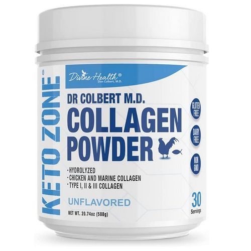 Collagen Powder Type I, II & III W 1Billion CFU Probiotics Unflav