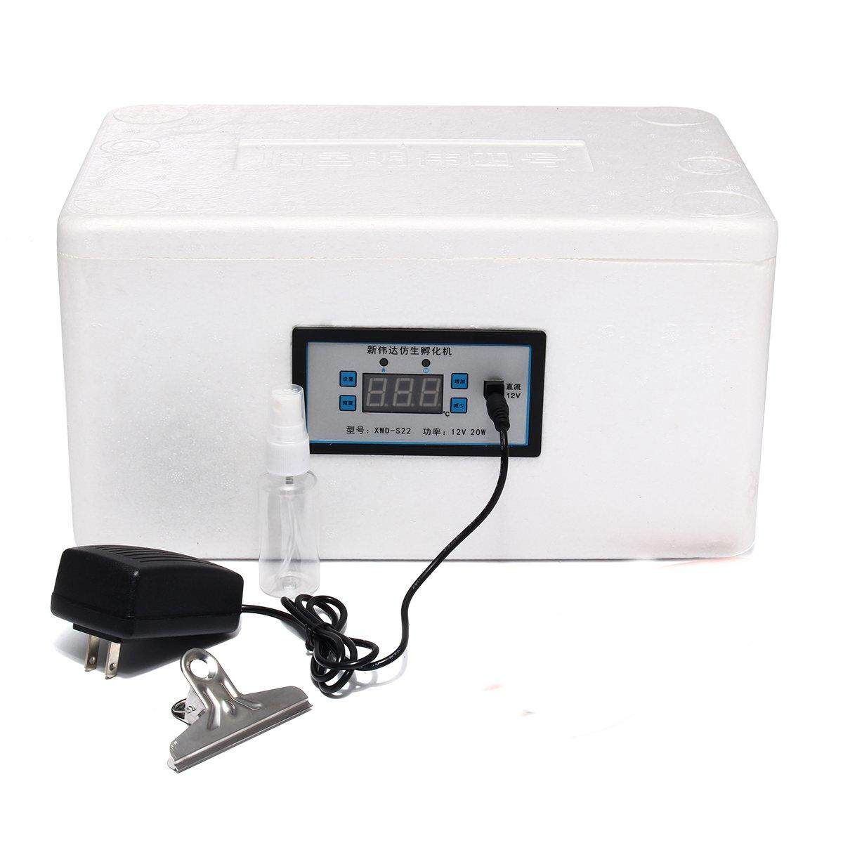 22 Egg Automatic Digital Incubator Chicken Poultry Hatcher Temperature Control