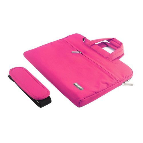 Zi Ered Soft Sleeve  Arry Bag  Ase Handbag For 13 In H Notebook Laptop-rose Red