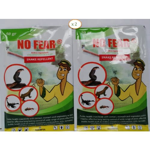 No Fear Snake Repellent - Snake Killer - Scorpion -50g X 2 Pieces