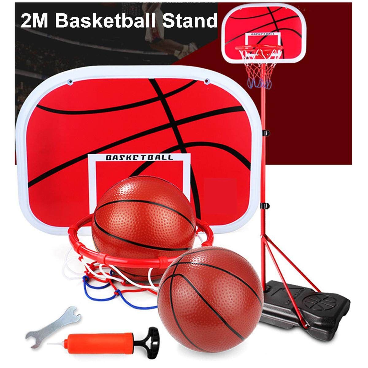 Adjustable Basketball Hoop System Stand Kid Indoor Outdoor Net Shooting Goal Toy