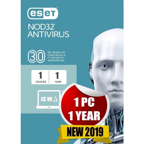 Nod32 Antivirus 2019 1pc/1yr 365 Days Subscription