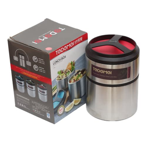 Two Layers Stainless Steel Lunch Box - 1.5 Litre