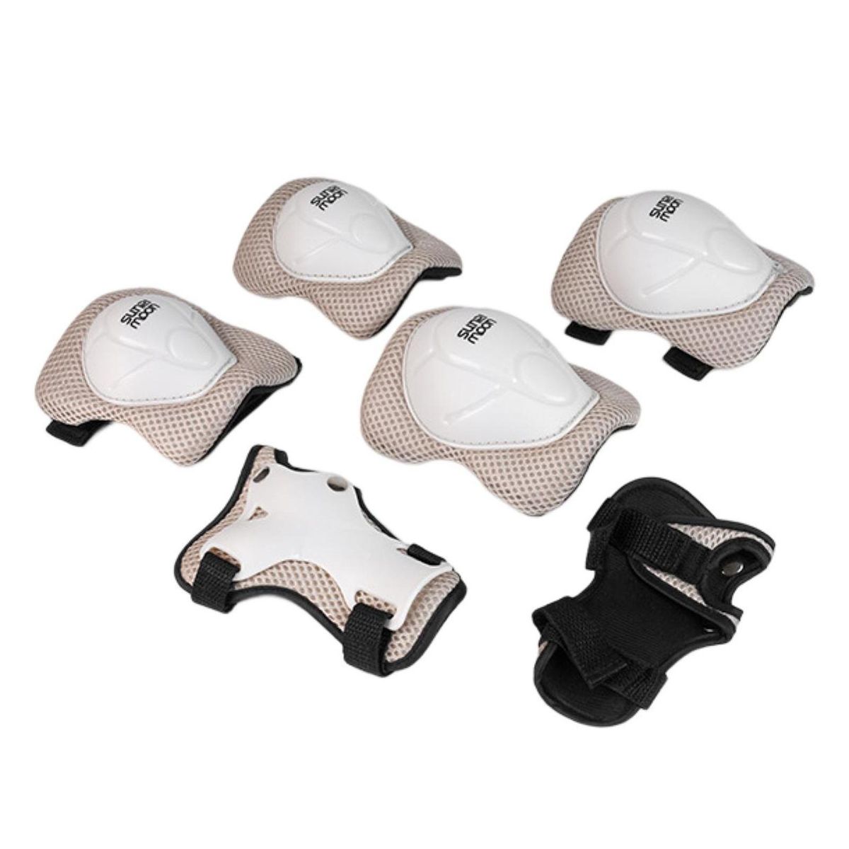 1 Set Knee Protective Gear Kids Skateboard Roller Skating Protective Gear Beige