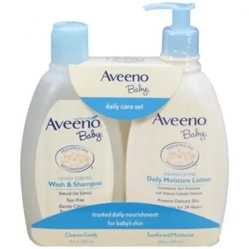 Aveeno Baby Daily Care Set - Baby Lotion & Shampoo