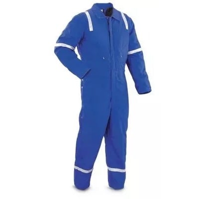 Safety Coverall With Reflective - Blue - XXL