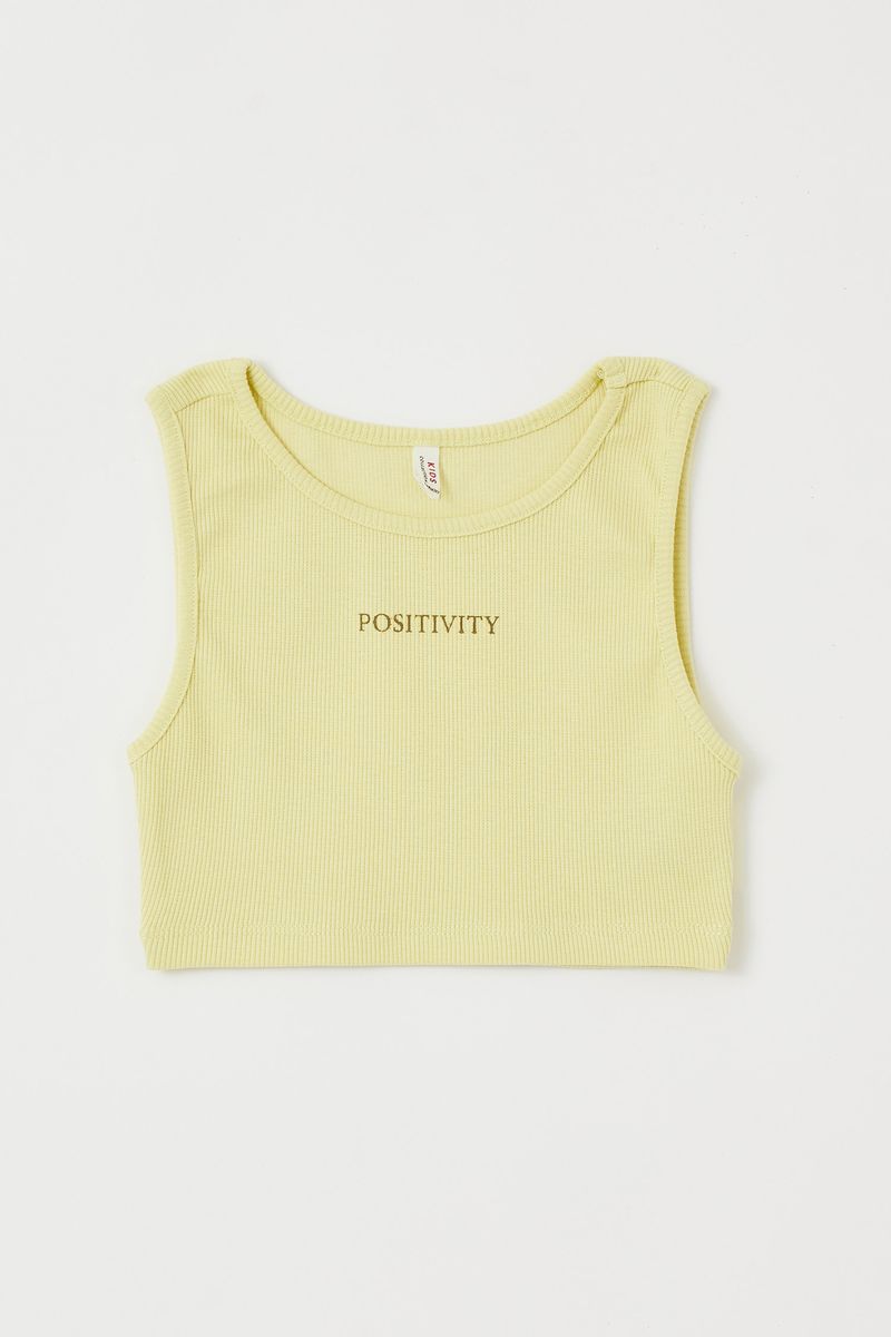 Girl - Slim Fit Knitted Athlete - Yellow