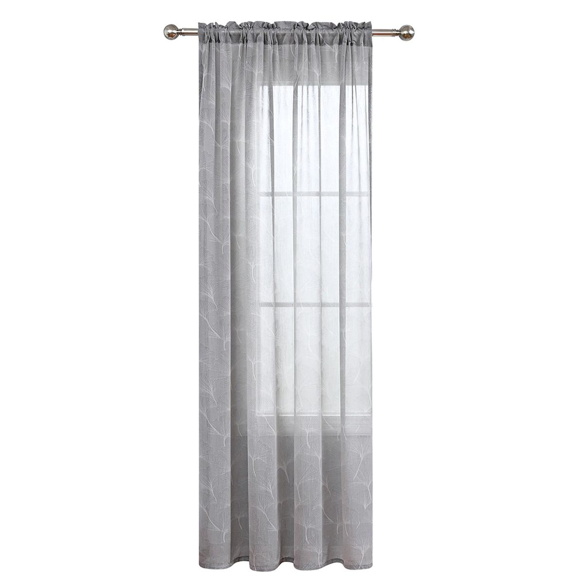 1PC Curtain Home Modern Simple Printing Ginkgo Biloba 140cm * 260cm  Breathable Shading UV Protection Bedroom Living Room Balcony Curtains