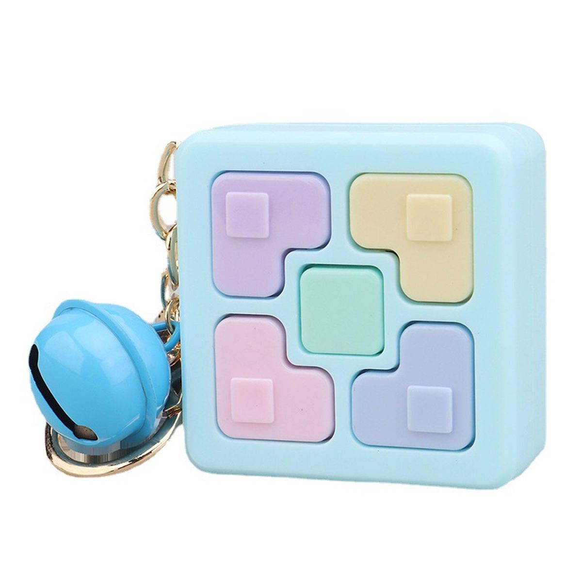 Keychain Ornament Block Game Machine Keychain Ornament Blue