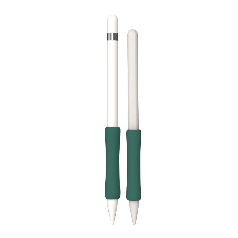 Stylus Touch Pen Silicone Protective Cover For Apple Pencil 1 / 2(Dark Night Green)