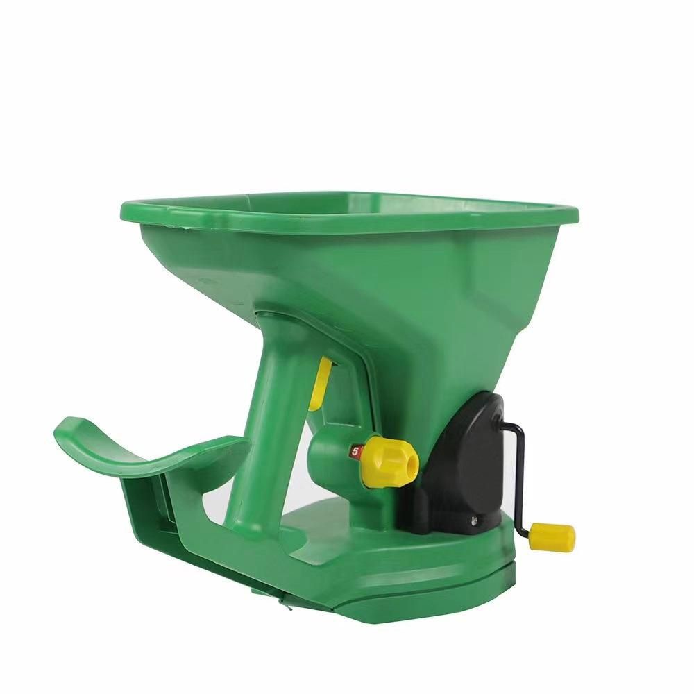 Gardening Handheld Seed Spreader Portable Manual Seeder 1.5L Capacity  with 5 Gears Adjustable for Sowing Fertilizing Melting Snow for Garden Lawn Small Farm