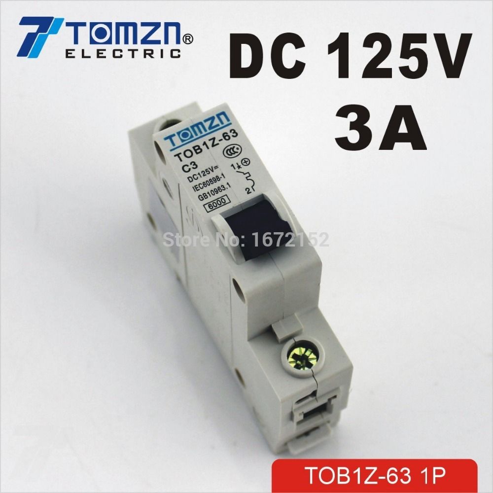 1P 3A DC 125V Circuit Breaker