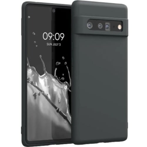 Silicone Back Cover Case For Google Pixel 6 Pro - Black