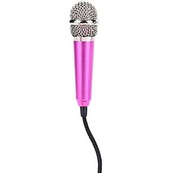 Metallic 3.5mm Universal Wire Mini Microphone