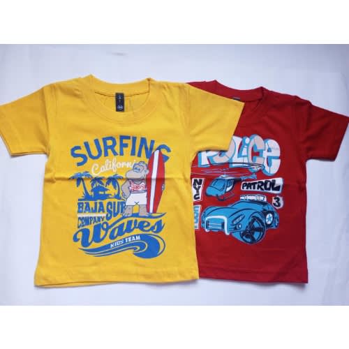 Boys Top -12-18m - Yellow & Red