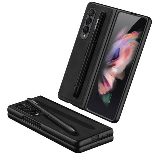 Kickstand-flip Case With Protective Edge For Samsung Fold 3