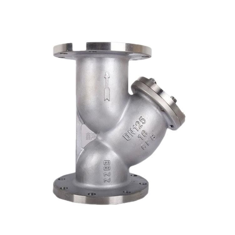 GL41W-16P304 Stainless Steel Y-Type Filter Pipe Steam Sewage Valve Stainless Steel Flange Filter