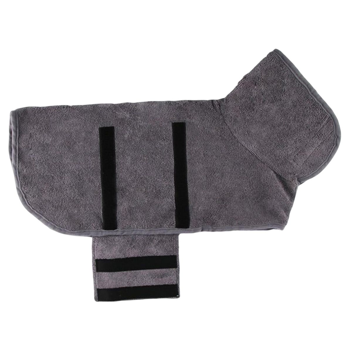 Dog Bathrobe Towel Durable Quick Drying Absorbent Dog Bath Grey XL