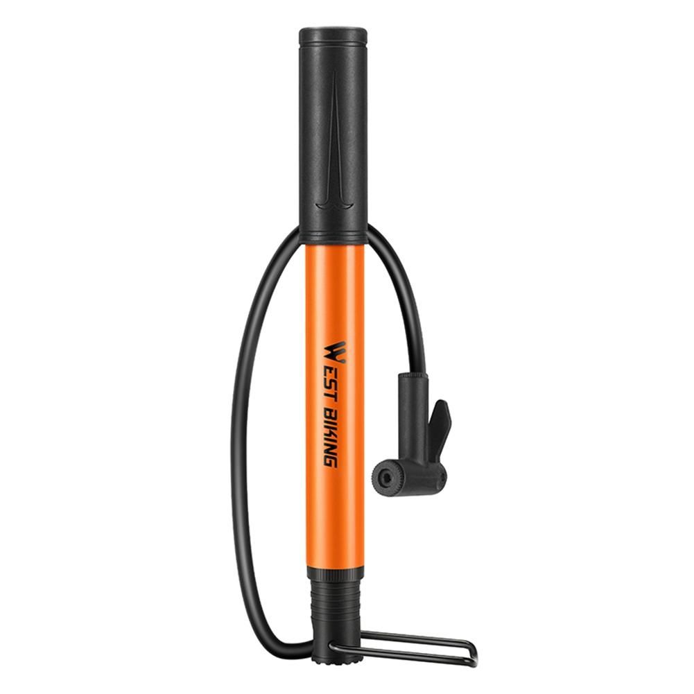 WEST BIKING 90Psi Bike Pump Aluminum Alloy Bicycle Hand Air Pump