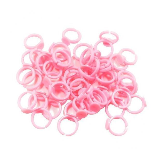 2x 50x Handmade Rings Setting Base Pink Cabochon Beading Finger Rings
