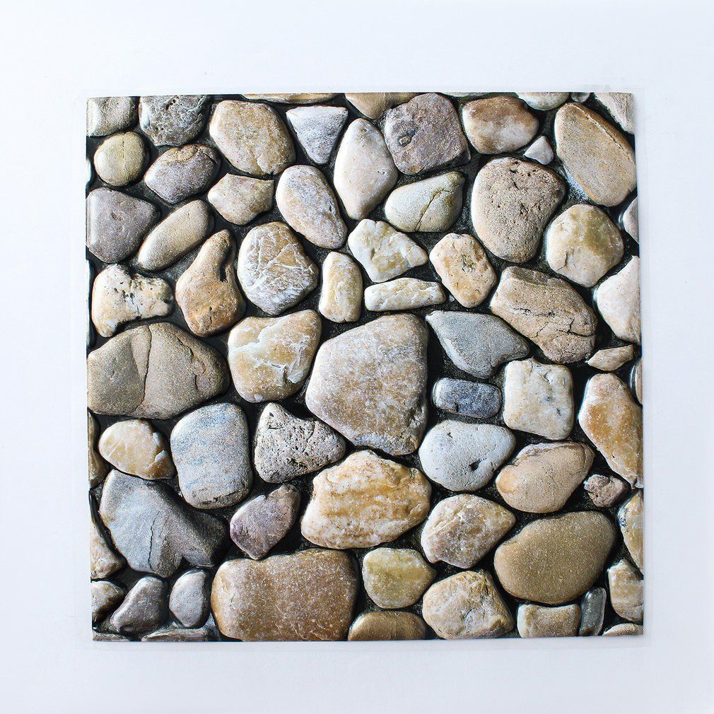 Self Adhesive Wallpaper PVC Waterproof Stone  Brick Wall Paper DecorLK-521