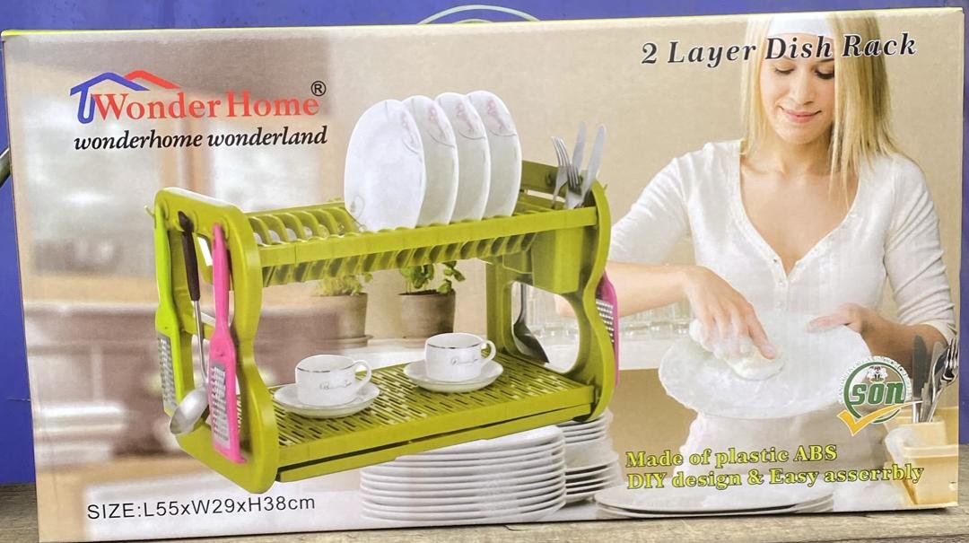 2-Layer Dish Drainer Rack