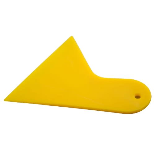 Plastic Scraper For Remove Decals Stickers - Yellow Color