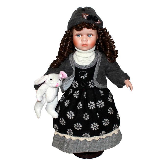 Porcelain Doll 40cm Standing With Hat For Friends Birthday Gift Style2