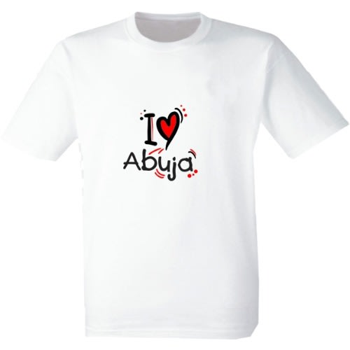 I Love Abuja Custom Branded T-shirt