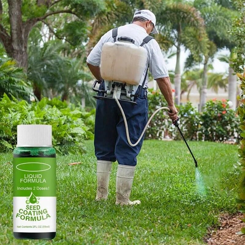 Green Grass Lawn Spray High Quality Durable Liquid Seeding Lawn Greening Spray Hippie Green Grass Spray For Gardens Farms Lawns
