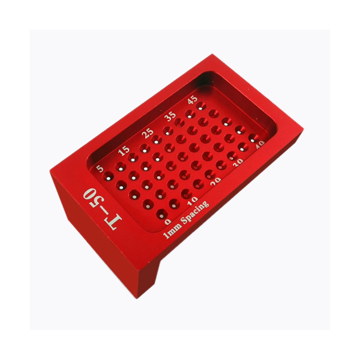 T50 Woodworking Scribing Ruler Hole Ruler Aluminum Alloy