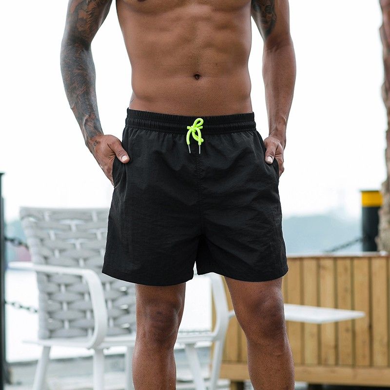 Men Sport Shorts Summer Hip Fitness Running Sportwear Tie